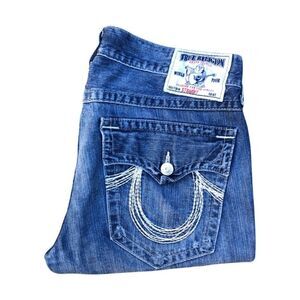 TRUE Religion Jeans Size 36 STRAIGHT Blue